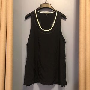 Rag&Bone navy silk double layer top